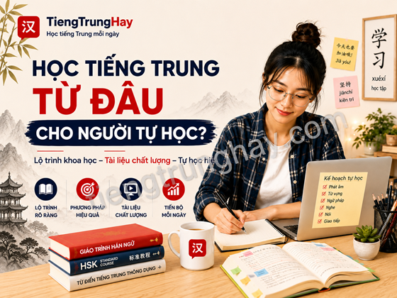 Học tiếng Trung từ đâu cho người tự học?